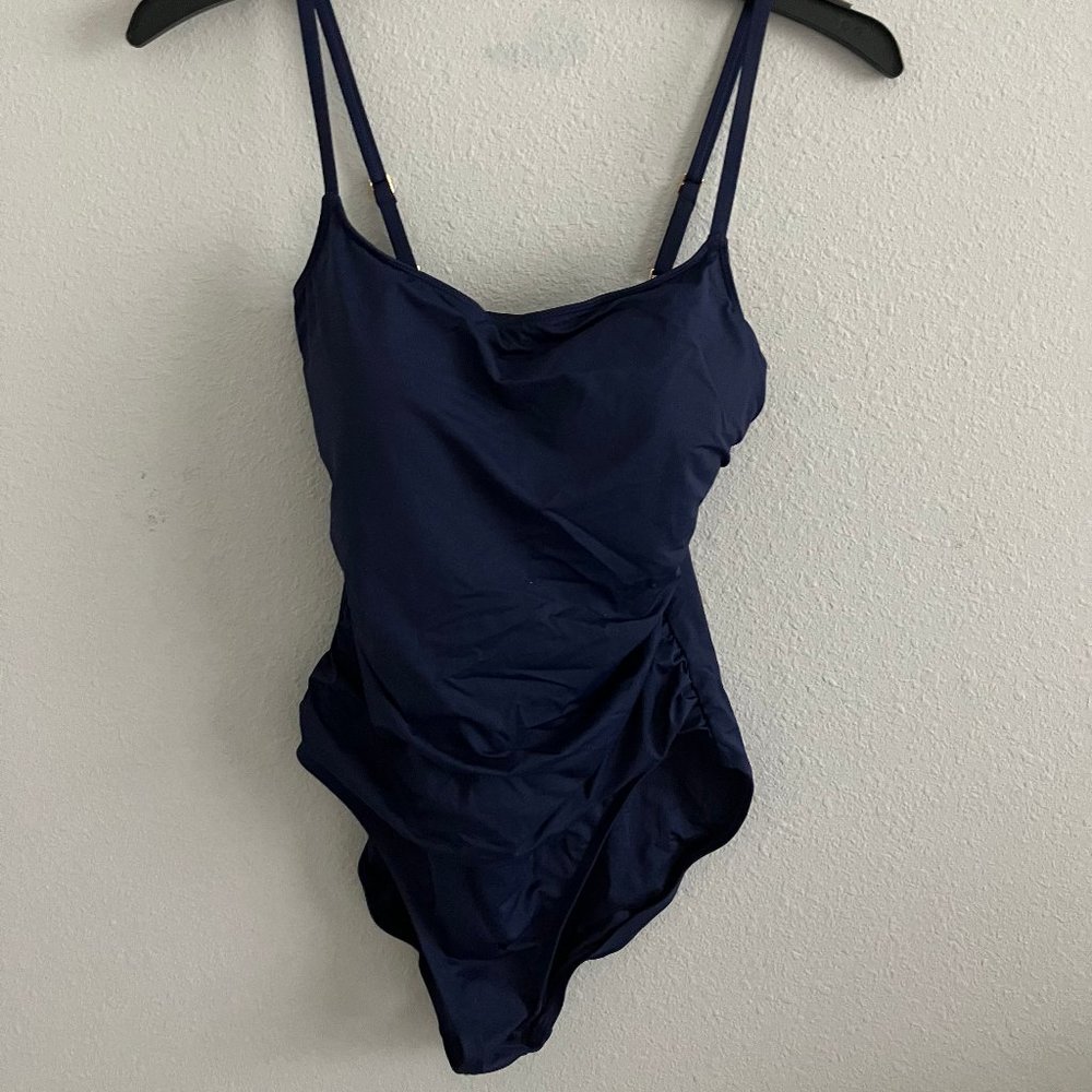 La Blanca Island Goddess body Lingerie one piece Swimsuit Size 14